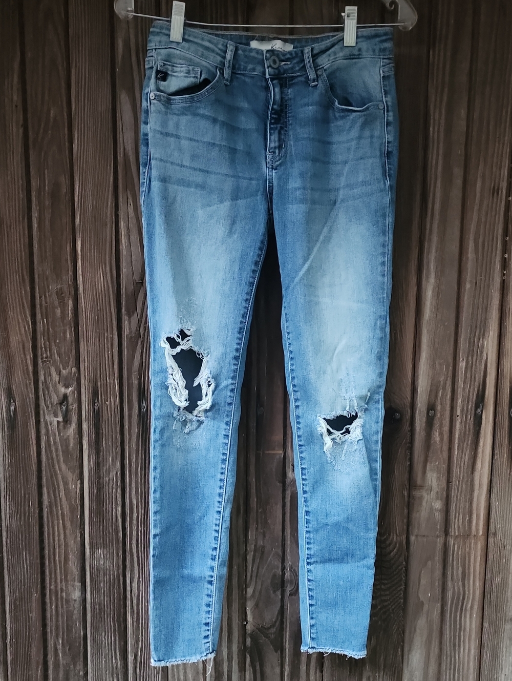 Kancan Ladies Distress Skinny Jeans